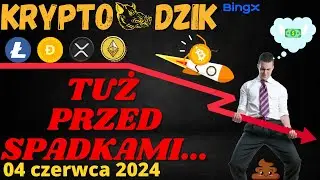 Dzika Analiza04.06.2024 TUŻ PRZED SPADKAMI... /BTC/ETH/COTI/LINA/ROSE/WAVES/SP500/DJI/DAX/NASDAQ