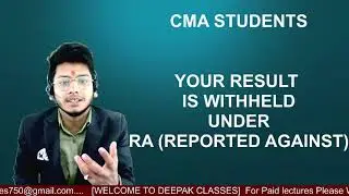 CMA RESULT WITHHELD UNDER RA (REPORTED AGAINST)
