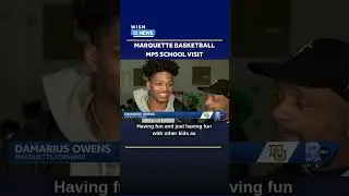 Marquette men's basketball team visits Milwaukee school