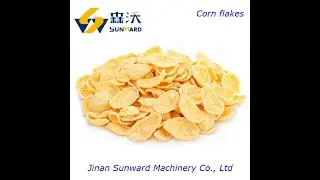 Jinan Sunward Corn Flake Machine Breakfast Cereal Snack Pellet Production Line