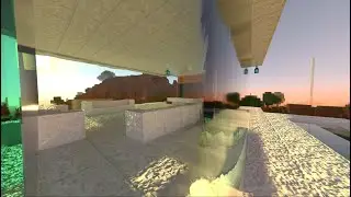 Minecraft Waterfall Modern House: How to build waterfall house in Minecraft (EASY) TUTORIAL