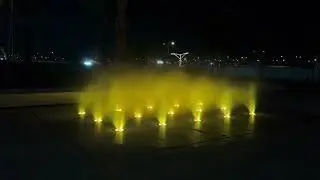 Mist fountain with RGB W