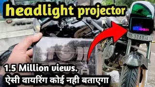 Headlight projector install splendor modified 💯💥