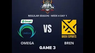 OMEGA vs BREN (GAME 3) MPL-PH S10 HIGHLIGHTS | WEEK 4 DAY 1