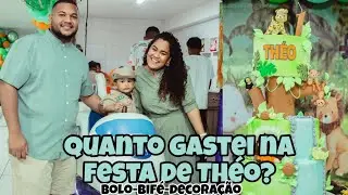 QUANTO GASTEI NA FESTA DE 1 ANO? FALANDO O PREÇO DE TUDO E O TOTAL BIFE, LEMBRANCINHAS, DECORAÇÃO...
