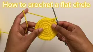 How to crochet a flat circle in 13 minutes