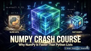 Why NumPy Is Faster Than Python Lists (Explained with Examples!) #pythontutorial #dataanalytics