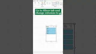 Insert Slicer in Excel #exceltips #exceltech #shorts