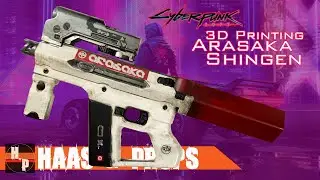 Напечатанный на 3D-принтере культовый Арасака Сингэн из Cyberpunk 2077 | Урок по созданию реквизи...