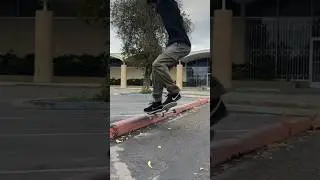 Crazy curb trick by Kellen James. #skateboarding #nikesb #artsrecs #skate #radiohead #shorts