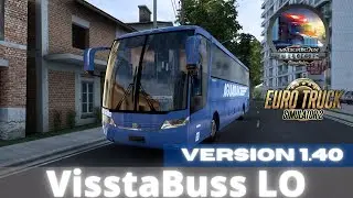 🚌 Busscar VisstaBuss LO ATS and ETS2 1.40 🔥