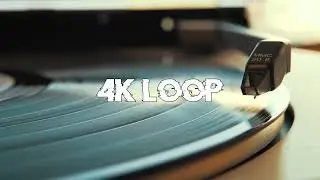 4k Loop Background Video 2 minutes VINYL COMPACT DISC