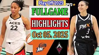Las Vegas Aces vs Phoenix Mercury FULLGAME Highlights [Oct 05, 2O25]|  Play off Wnba 2025