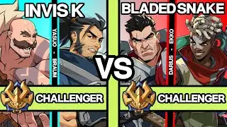 2XKO ▰ INVIS K (Yasuo/Braum) vs BLADEDSNAKE (Darius/Ekko) ▰ 2XKO Pro Replays