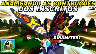 ANALISANDO AS CONSTRUÇÕES DOS INSCRITOS! pt.7 [CONSTRUA UM BARCO POR TESOURO] - ROBLOX
