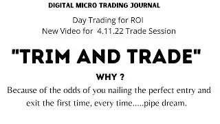 Digital Micro Trading Journal 4.11.22