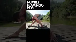 MASTERING THE HUMBLE FLAMINGO POSE: STRETCH YOUR HAMSTRING #yogapractice  #yogaposesforbeginners
