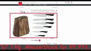 Schn&auml;ppchen/Billiger des Tages 29.11.24 - Jamie Oliver by Tefal K267S7 7-tlg. Messerblock