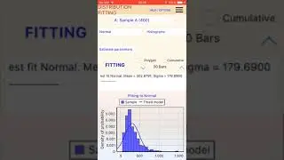 StatSuite iOS (iPhone, iPAd). Distribution fitting