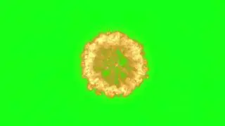 Fire explosion green screen effect