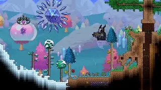 Terraria Calamity Cryogen & Queen Slime Death mode Nohit