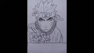 Naruto Uzumaki #shorts #drawing  #sketch #naruto #vrart