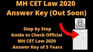 MH CET Law 2020 Answer Key (Out Soon) - How to Check Official MH CET Law 2020 Answer Key of 5 Years