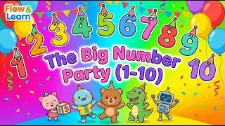 The Big Number Party (1-10) | Flow & Learn
