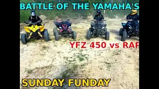 Sunday Funday Trail Riding: Battle of the Yamaha's | YFZ 450 vs Raptor 700s! (1080p HD Quality)