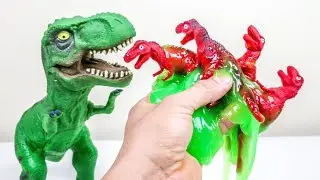 Dinosaur Parasite 2!!  Cutting open Dinosaurs! What's Inside??