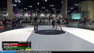 Middle School 102 Mitchell Helgert Team Takedown Vs Dominic Hargrove Prospectors WC