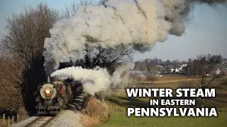 Winter Steam in Eastern Pennsylvania | CN #89, N&W #475, & New Hope #40
