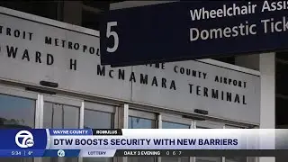 DTW adds concrete barriers after car crashes into McNamara Terminal