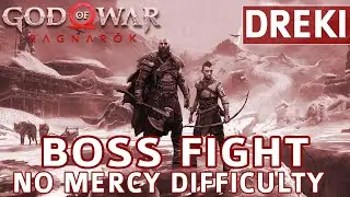 God of War Ragnarok - Dreki Boss Fight (No Mercy Difficulty)