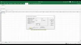 Excel and Megastat8: Sample size for population mean