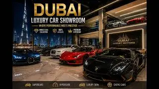 Dubai Luxury Car Showroom #travel #uae #dubai #luxurycars #showroom