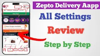 Zepto Delivery App All Settings Review in Hindi || Zepto Delivery Partner app Review 2025-26