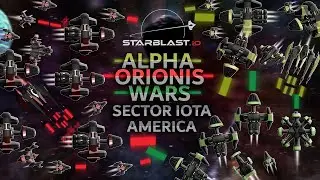 ALPHA WARS 100 vs 100 vs 100!! ( Starblast.io )