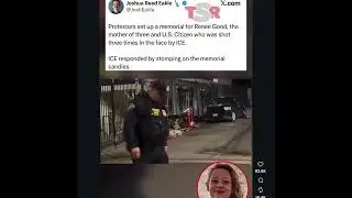 Ice Respond By Stomping On The Memorial Candles For Renee Good