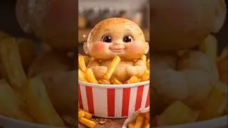 Potato Baby ASMR 🍟👶 Eating Crispy French Fries | Cute & Satisfying Food ASMR