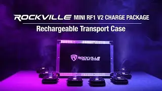 All About Your Rockville MINI RF1 V2 CHARGE PACKAGE (8) Battery DJ PAR Lights+Case+RF Remotes