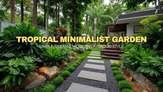 Modern Tropical Landscaping Tour | Minimalist Garden Ideas for a Stylish Backyard