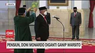 Pensiun, Doni Monardo Diganti Ganip Warsito