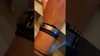 Pulseira de Couro Kit Ora&ccedil;&atilde;o - Pulseira Masculina ora&ccedil;&atilde;o do Pai Nosso