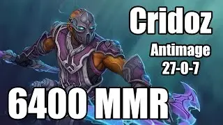 Pro Plays Dota 2 - Cridoz - 6394 MMR | Antimage: 21-0-7