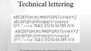 Technical lettering