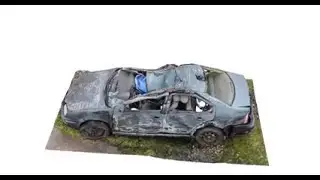 Exercice de photogramm&eacute;trie d&rsquo;un v&eacute;hicule accident&eacute; (Police F&eacute;d&eacute;rale)