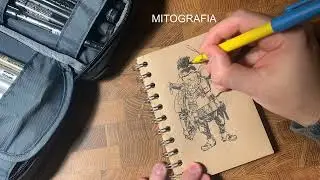 Inking a sketch. Just for fun. MITOGRAFIA - Kenneth Rocafort