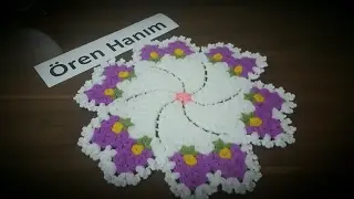 Çiçekli Rüzgar Gülü Lif Yapımı