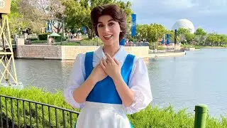 Belle Meet & Greet During Epcot International Flower & Garden Festival 2024 in France Pavilion
